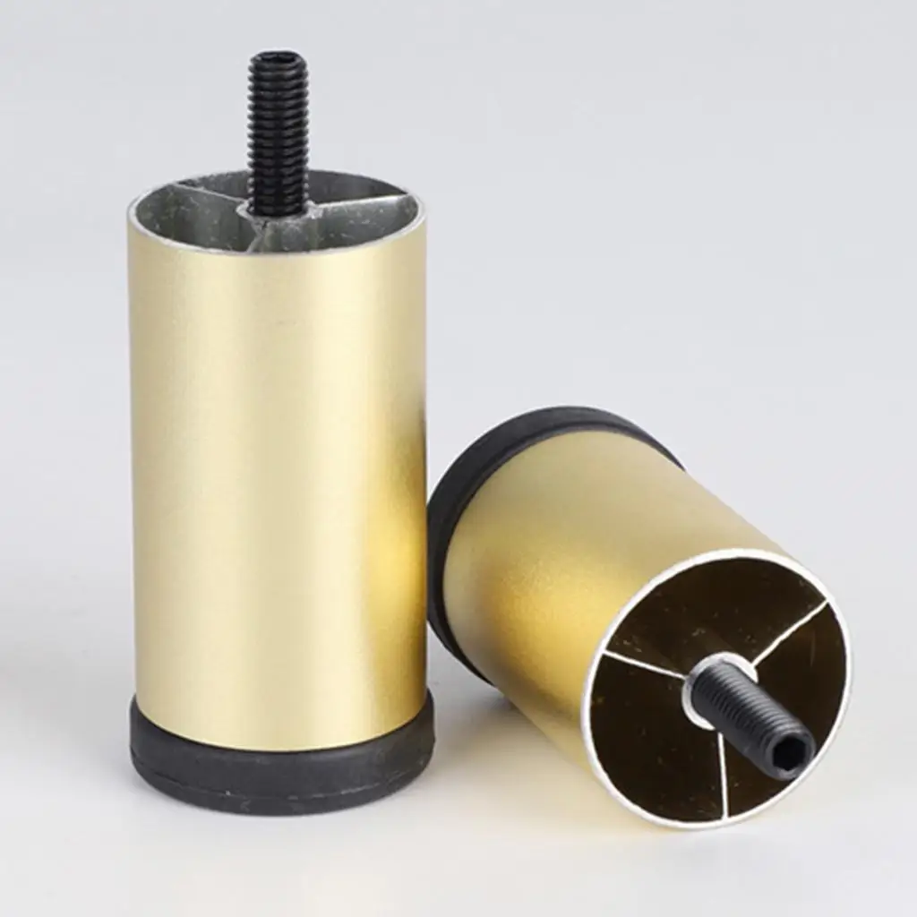 

4pcs Aluminum Alloy Furniture Legs Sofa Couch Table Cabinet TV Stand Legs Silver 12cm