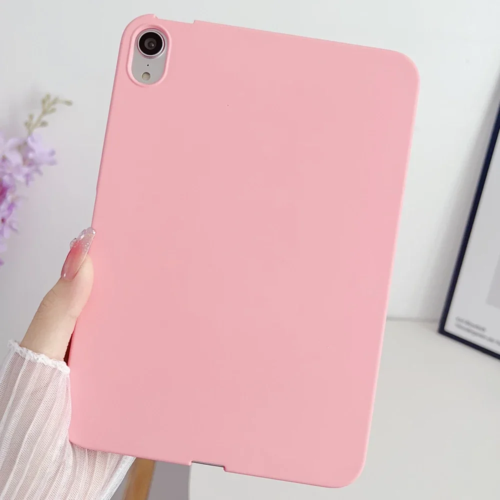 For iPad Case Air Pro Mini 10.2 10.9 11 12.9 13 inch 4th 5th 6th 7th 8th 9th10th Generation Skin-feel Soft Silicone Cases Cover