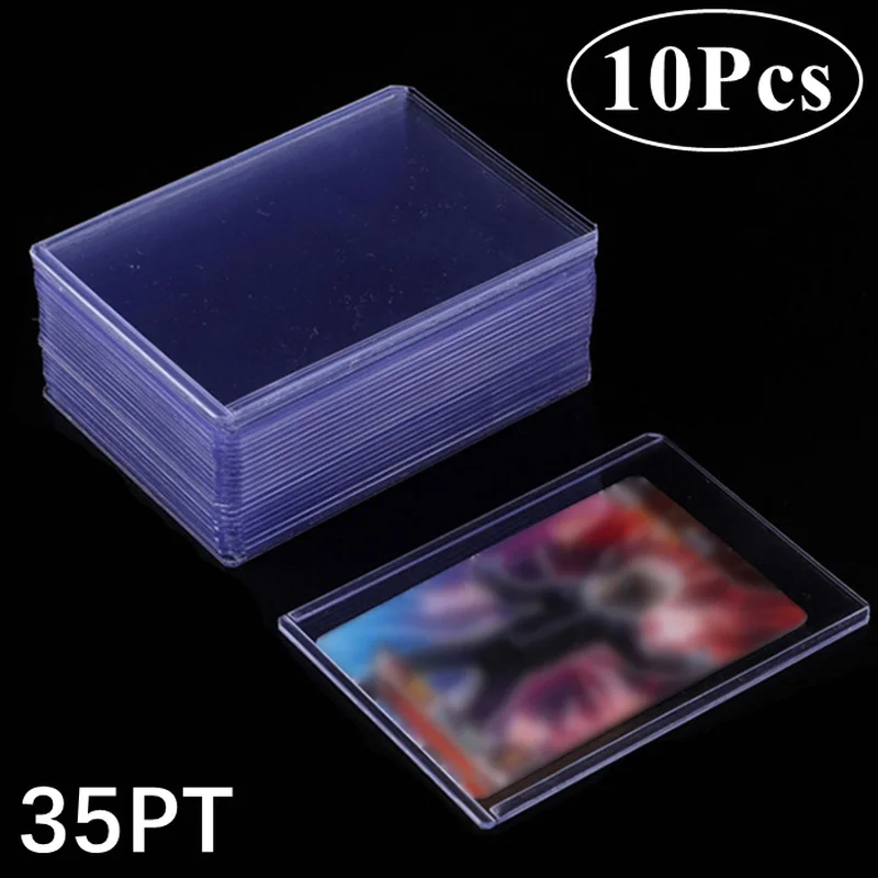 

1/5/10Pcs 35PT PVC Top Loader 3X4" Cards Protector Gaming Trading Card Holder Sleeves Toploader for Board Game Sports Card Cover