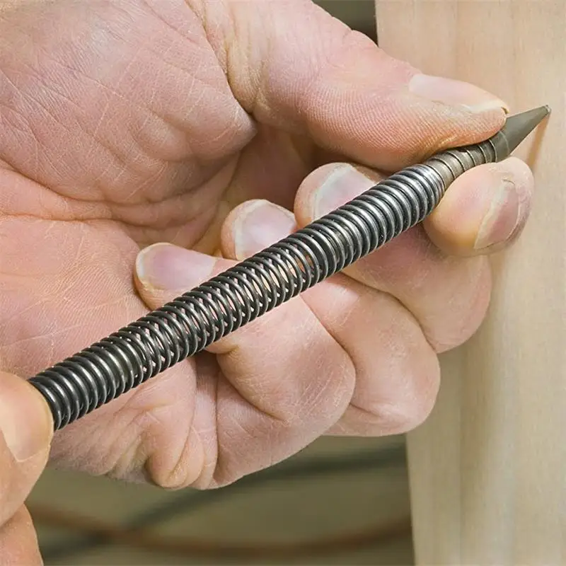 

Spring Automatic Punch Spring Tool Nail Double Hammerless Nail Set Wood Indentation Mark Woodworking Tool Bit Punch Needle
