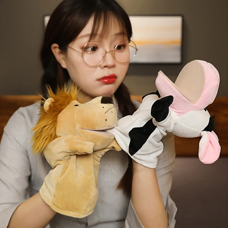 

Hand Finger Puppets Cartoon Plush Toy Party Supply Family Gathering Favorite Toy