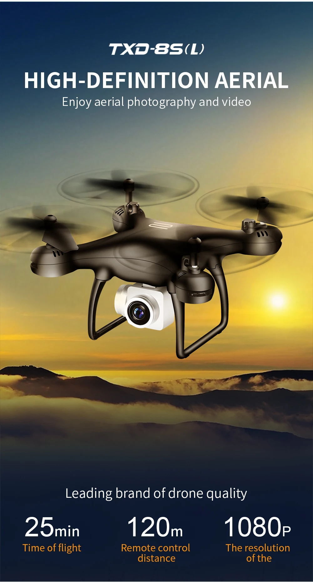 

Дрон Lieve 8S складной, Wi-Fi, FPV, HD 1080 камера