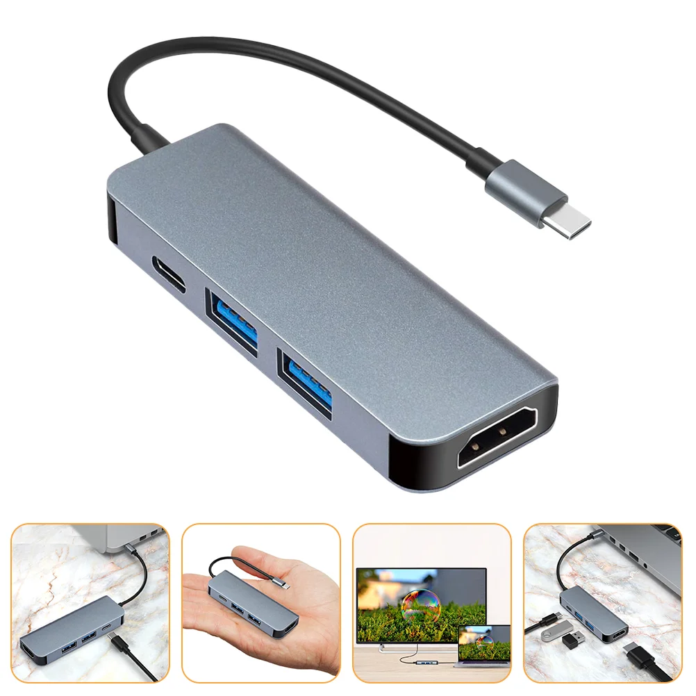 

USB Hub 4-in-1 Hub Adapter Video Expansion Transfer Fast Charging Device