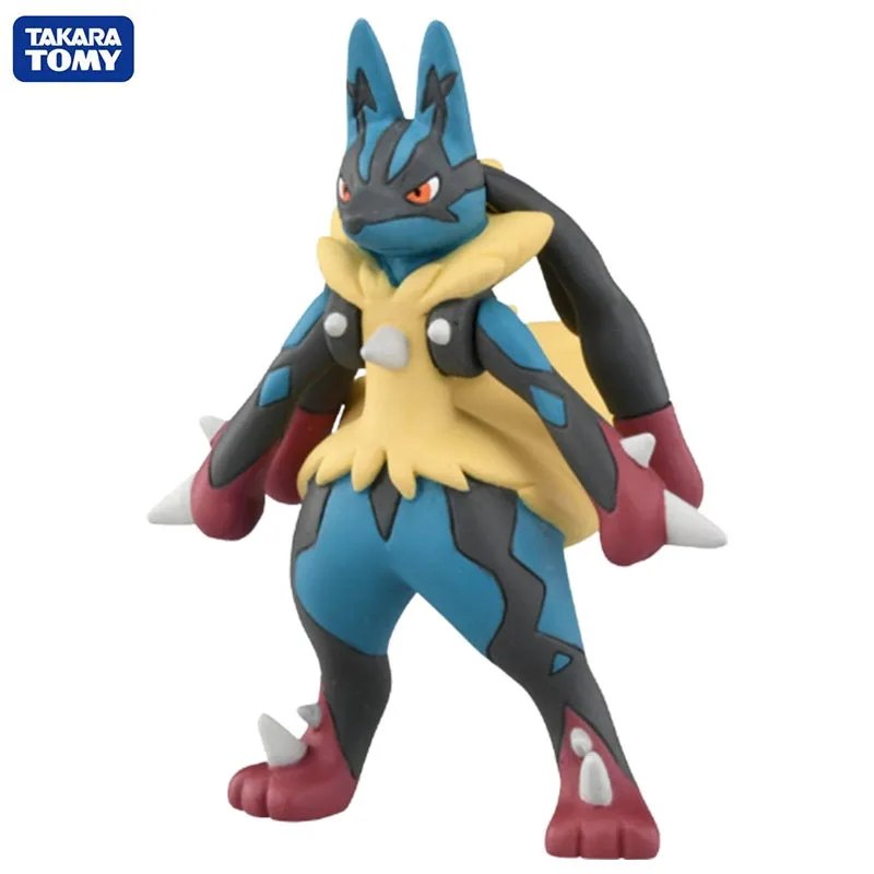 

In Stock Original TAKARATOMY Pokemon Lucario Anime New Cartoon Pvc Figure Model Doll Action Figures Collection Toys for Boys