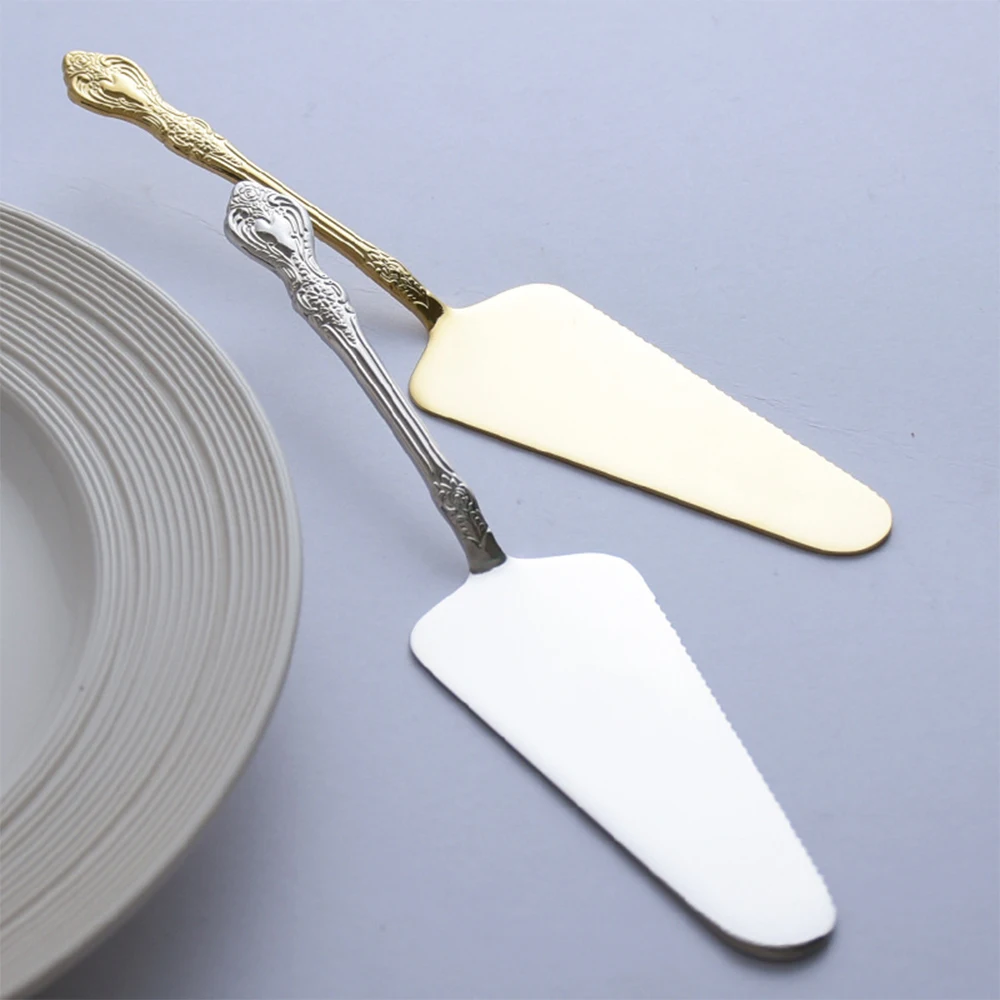 

Pizza Cake Shovel Spatula Baking Pastry Tools Wedding Cake Serve Baroque Party Cake Decorating Shovel Restaurant Silverware