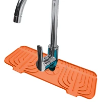 silicone faucet absorbent mat sink splash guard drain pad water splash catcher mats sink countertop protector kitchen gadgets