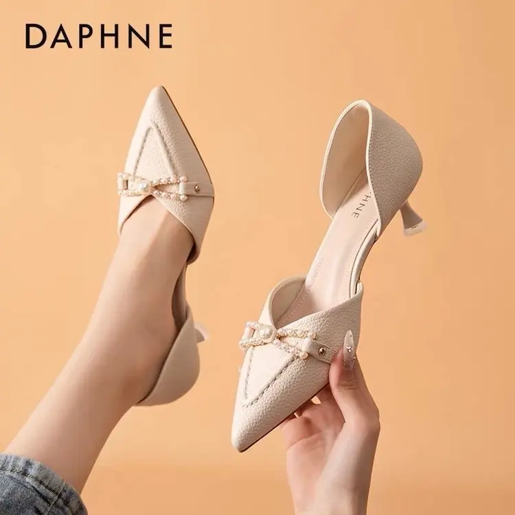 

LEDP French word buckle high heels design sense 2022 new spring and autumn stiletto pointed toe shoes women summer