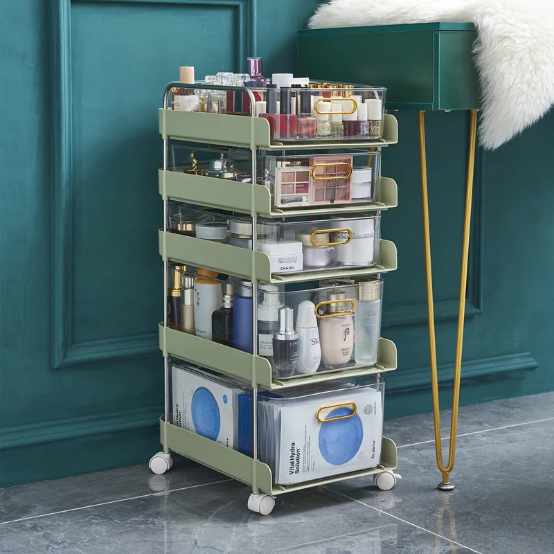 

[Интернет-знаменитость] тележка для хранения косметики, стойка для хранения, шкаф для хранения мобильных закусок для спальни, шкаф для хранения