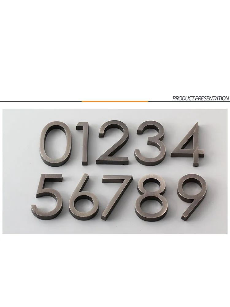 Самоклеящиеся современные дверные цифры 6 см табличка с номером дверной номер