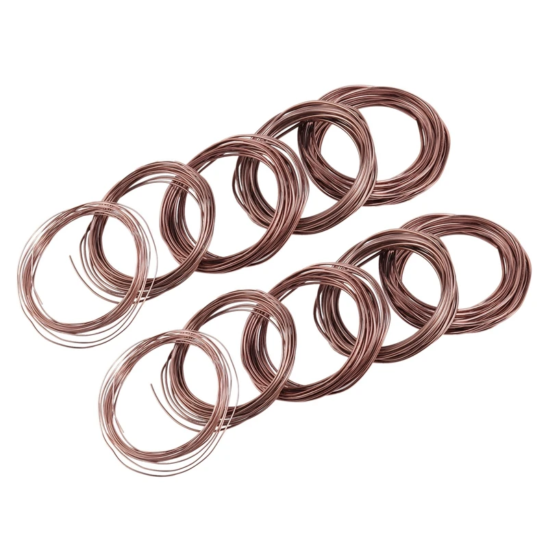 

10X Anodized Aluminum Bonsai Training Wire 5-Size Starter Set-1.0Mm,1.5Mm,2.0Mm,2.5Mm,3.0Mm(147 Feet Total)(Coffee)