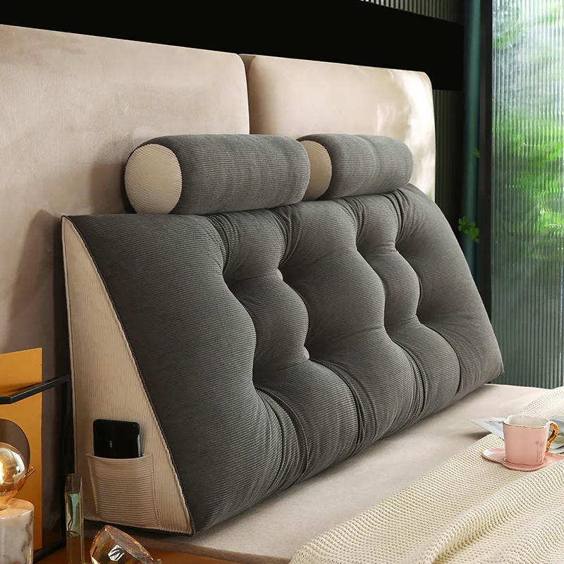 

Вельветовая подушка для изголовья, треугольная подушка, спинка, облегчение боли, диванная подушка для талии, клиновые подушки для сна для кровати, декоративные 이불