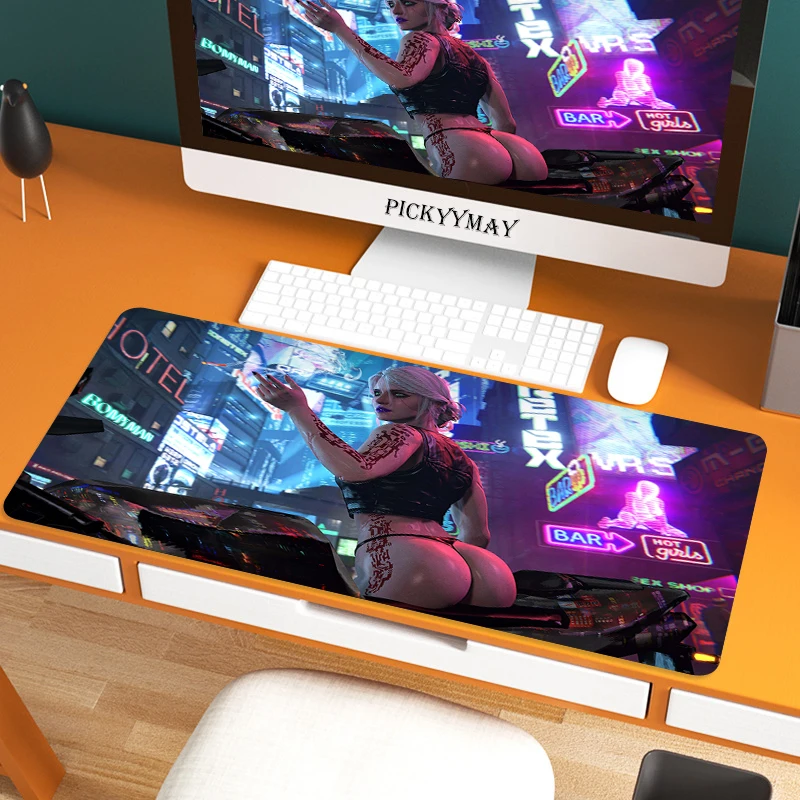 

Gaming Mouse Pad apply for CyberPunk Large Mouse Pad Gamer Big Mouse Mat Computer Gaming MousePad Keyboard Desk Mat