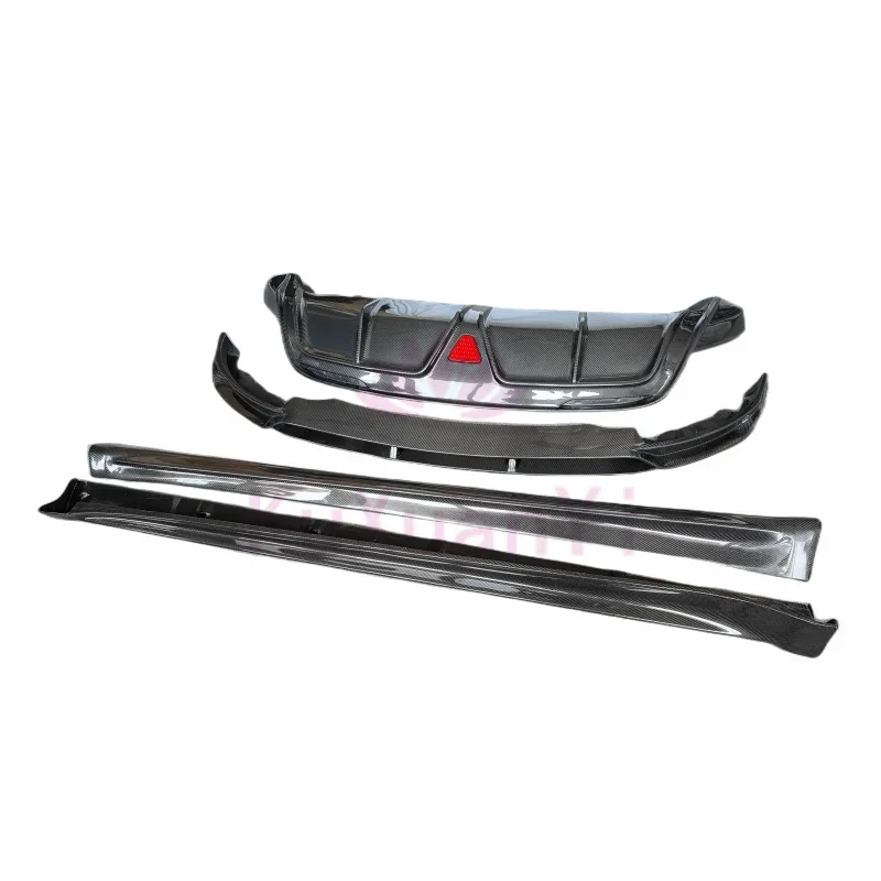 Широкий обвес из углеродного волокна для Tesla Model Y передние боковые юбки и задний