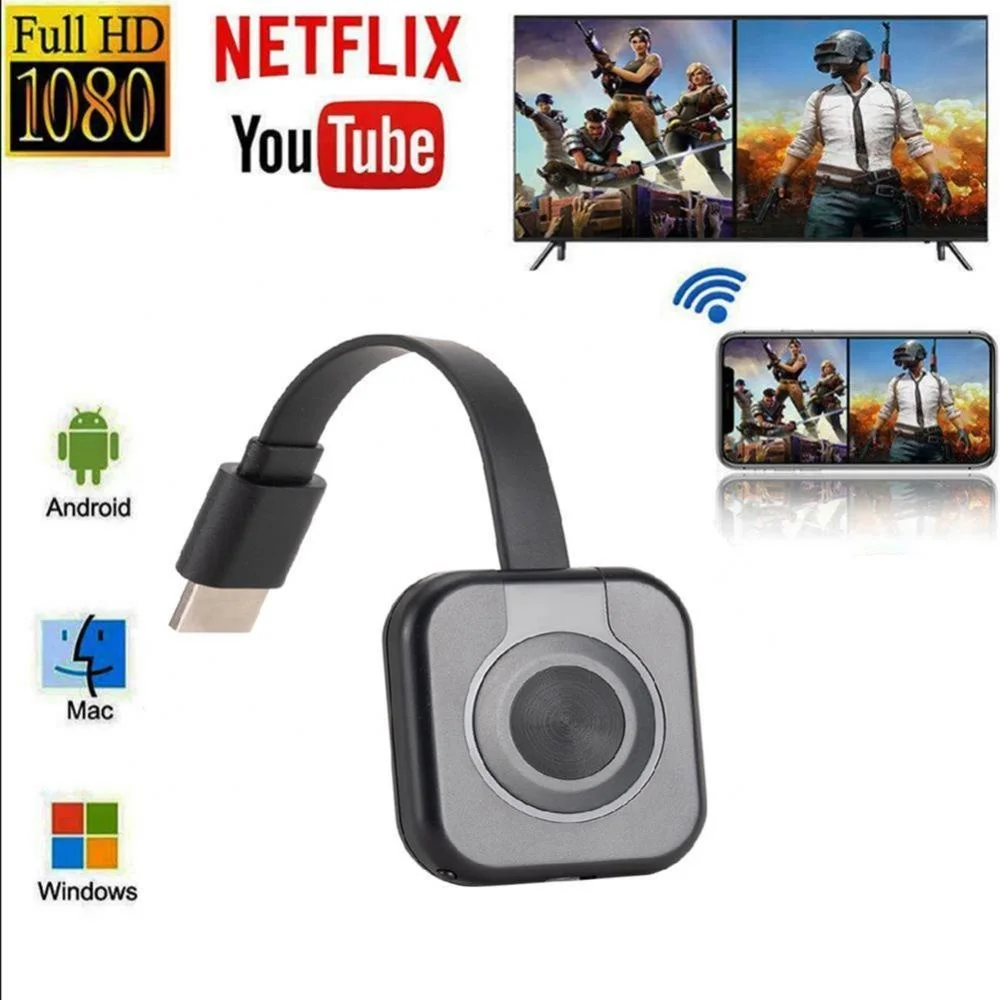 

W13 Miracast Android Dongle Mirascreen Wifi Chromecast Airplay TV Stick Wireless Display Receiver 1080P Media Streamer Adap