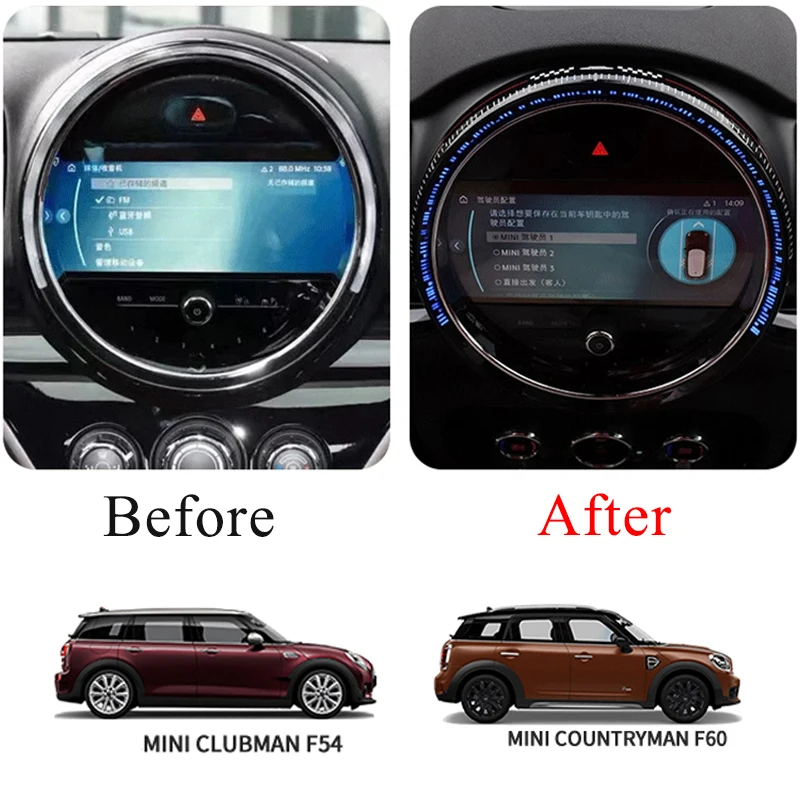 Кольцо для ЖК-дисплея навигационный экран чехол BMW MINI Cooper S JCW F54 F60 CLUBMAN COUNTRYMAN