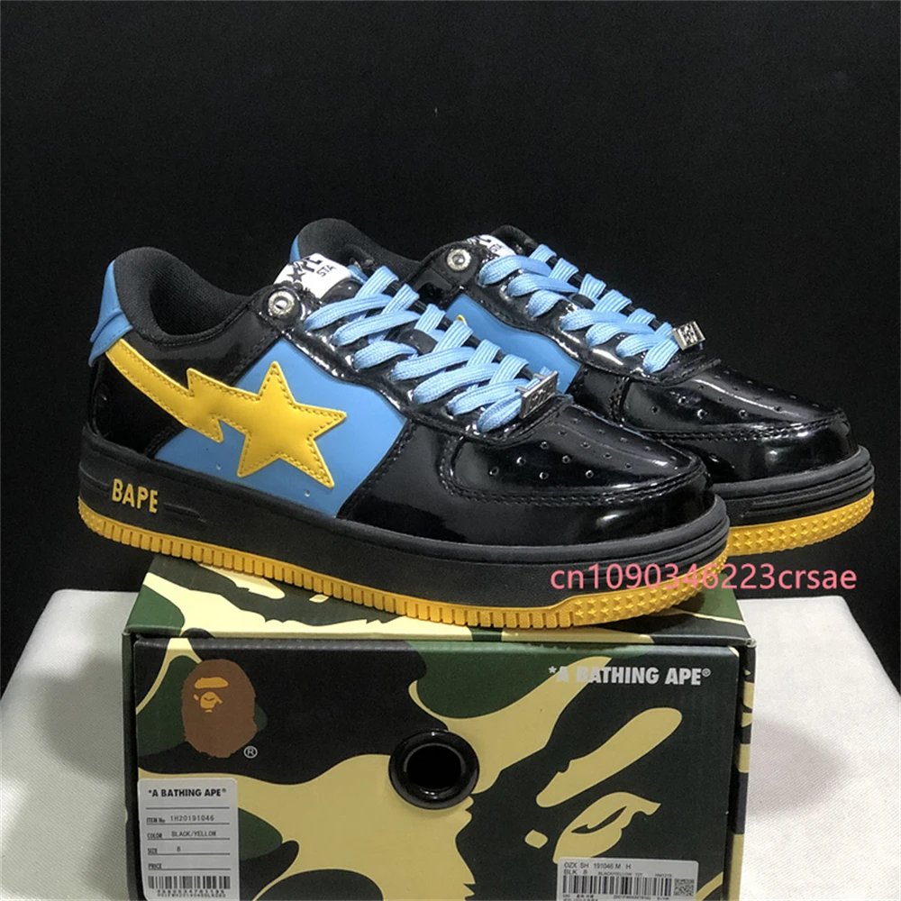 Eur36-Eur46 Bape Sta Мужчины Женщины Дышащая обувь для скейтбординга Уличные кроссовки