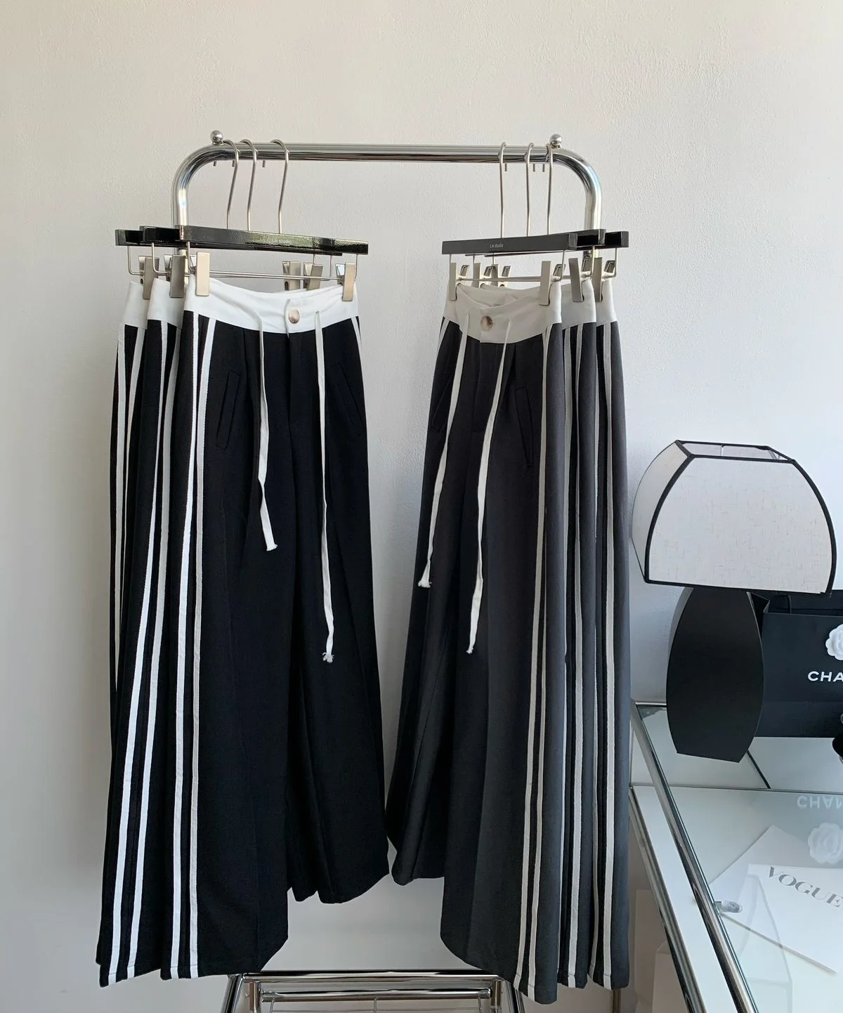 

2022 Autumn New Casual Pants Women Loose Straight Tube Thin High Waist Drawstring Wide Leg Pants