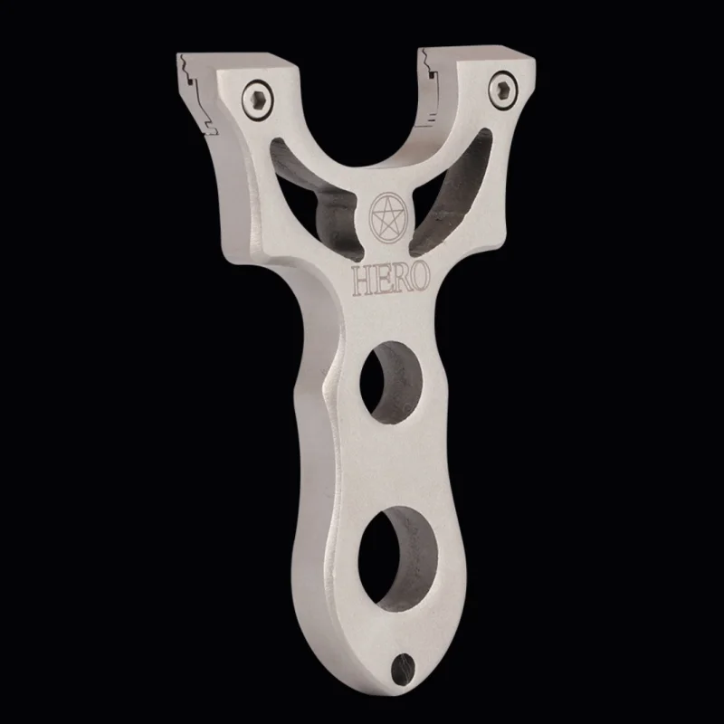 

Portable Stainless Steel Slingshot flat tape Outdoor Hunting Sports Competition toy Accessory Quick press Slingshot