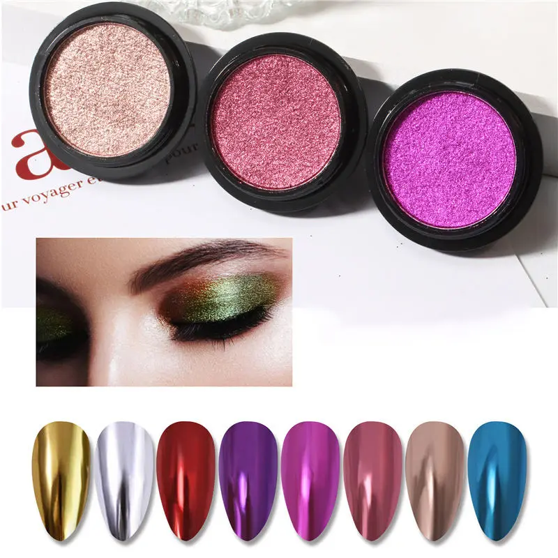 

Nail Mirror Glitter Powder Metallic Colorful Dust Metal Effect Nail Glitter Gold Nail Art Decoration UV Gel Polish Chrome Flakes