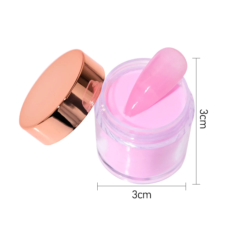 10 г акриловая пудра телесного цвета для ногтей розовый кристаллический
