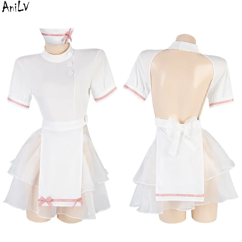 Новинка 2022 аниме милая девочка AniLV розовая медсестра Unifrom Женская одежда с