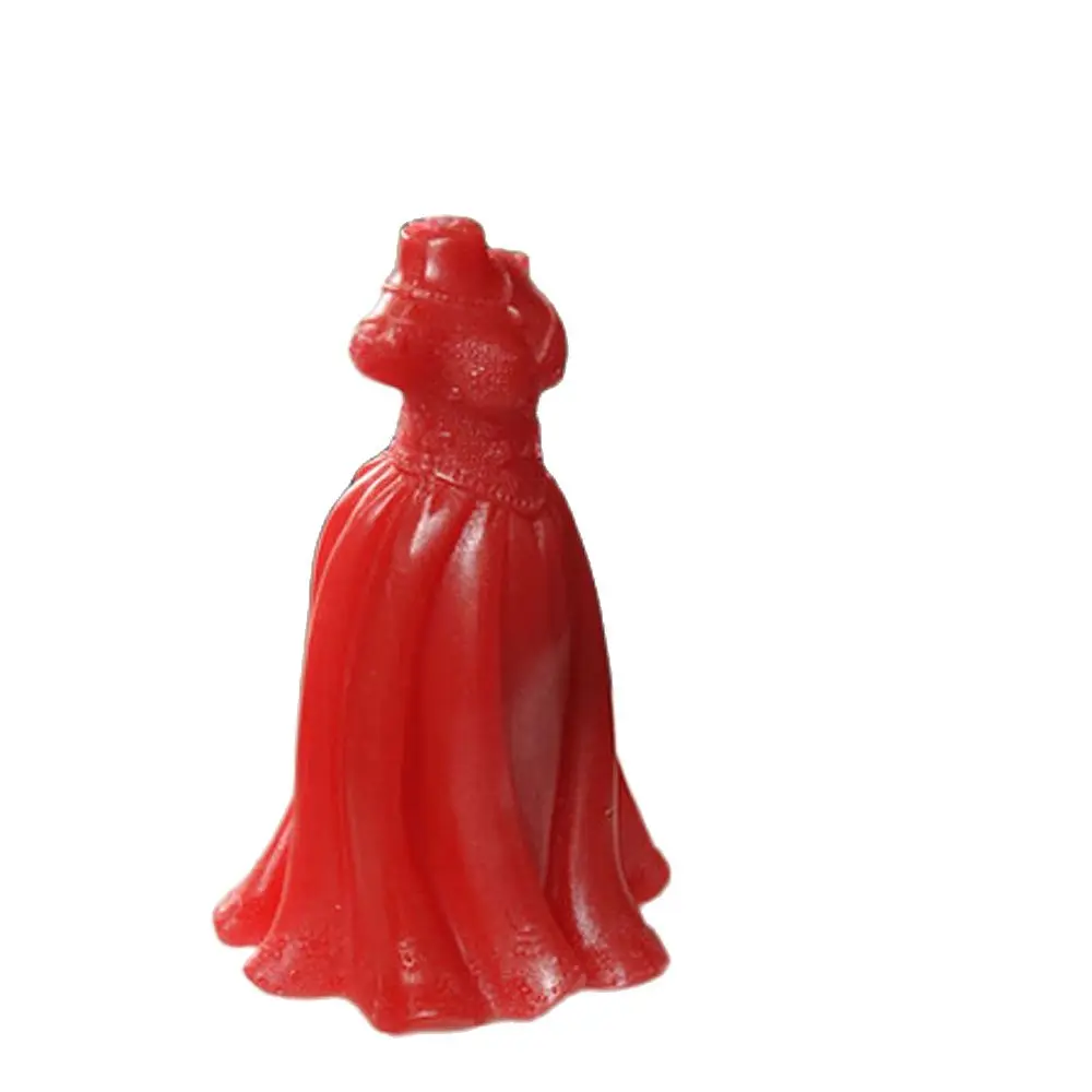 

3D Wedding Dress Silicone Candle Mould Romantic Evening Dress Wedding Soap Mold
