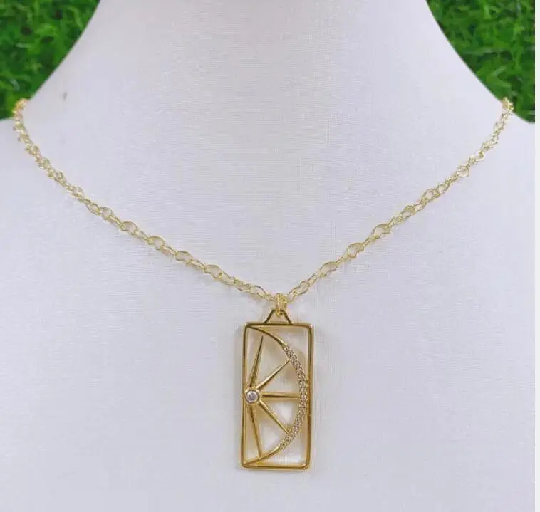 

1 шт. циркониевые квадратные подвески, полукруглые Подвески для изготовления ювелирных изделий, оптовая продажа, подвеска, ожерелье, ювелир...