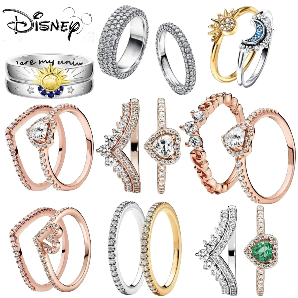 Женское кольцо с розовым сердцем солнцем Луной и серебром 2024 пробы