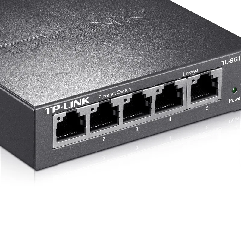 Гигабитный коммутатор TP-Link TL-SG1005D 5-портовый сетевой кабель разделитель кабеля