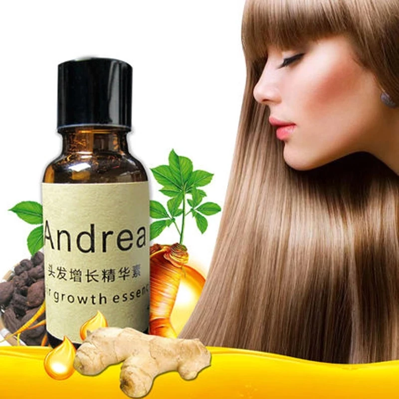 

Имбирное масло для роста волос Andrea, натуральная растительная эссенция, тоник для быстрого роста волос, шампунь для роста без выпадения воло...