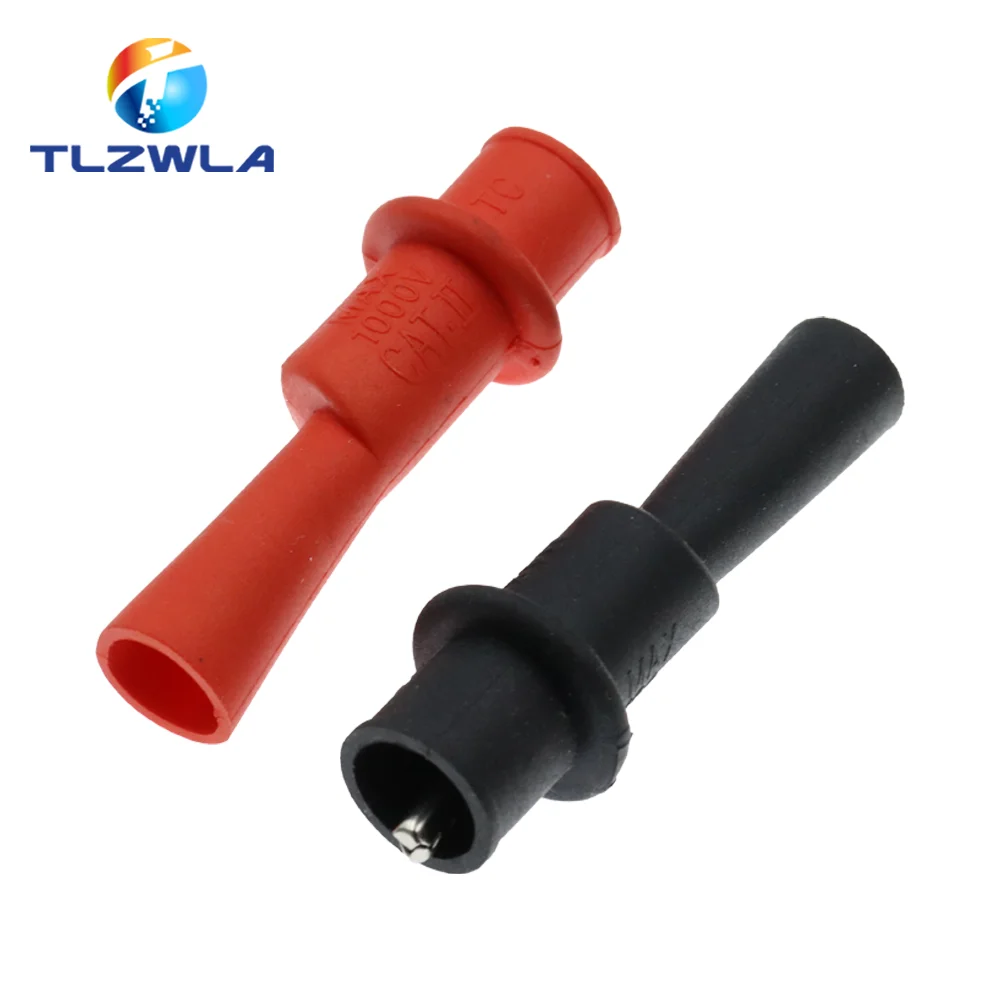 Щипковые зажимы TLZWLA для мультиметра, 2 шт., красный/черный