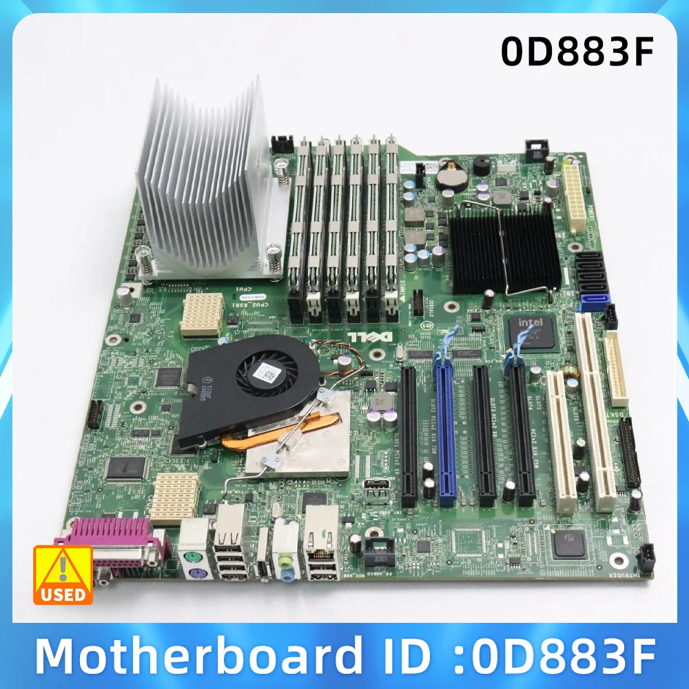 

Материнская плата 0D883F - Dell Socket FC LGA1366 с чипсетом Intel 5520 для рабочей станции, T5500, поддержка Xeon серии 5500/5600, 6x DDR3