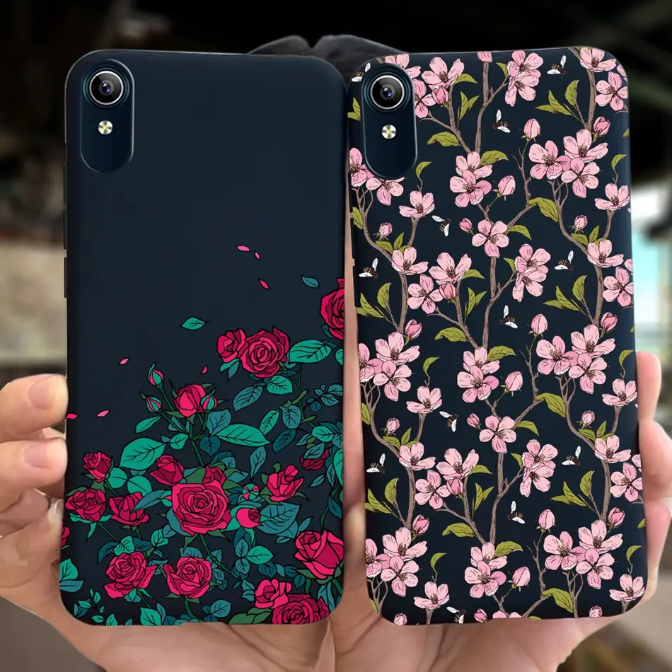 Роскошный мягкий силиконовый чехол для телефона Vivo Y1S 2020 Y91C Y90 с цветочным рисунком, задняя крышка для Vivo Y1S, чехол Vivo Y91C Y 91C Y90, чехлы