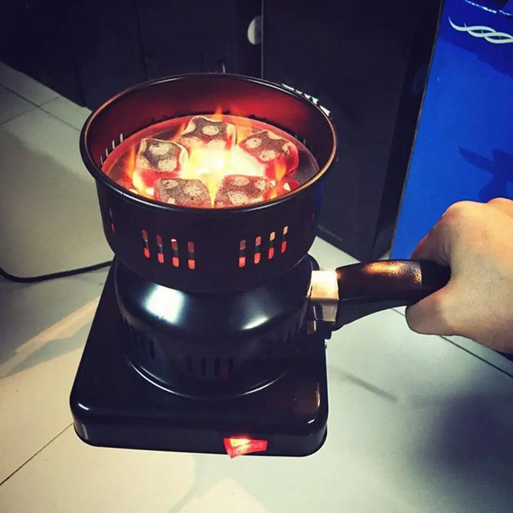 

Removable Electric Hookah Charcoal Starter Stove Tray Tongs Charcoal Thickened Stove Camping Detachable BBQ Accessories