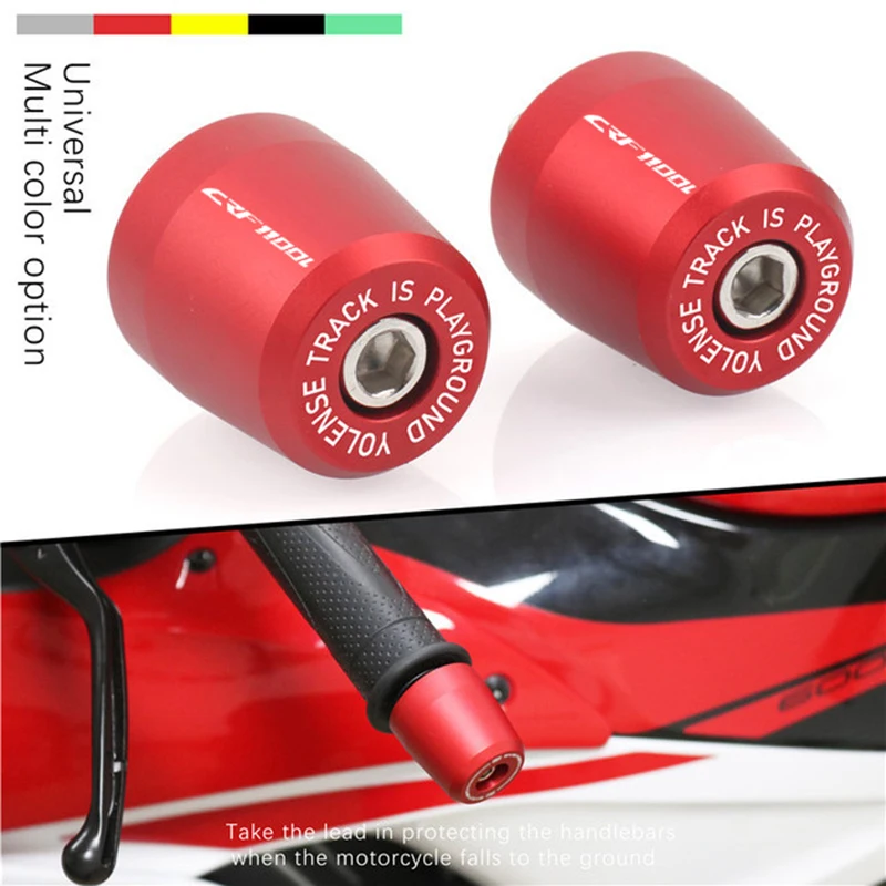 

For Honda CRF1100L CRF 1100L Motorcycle CNC Handlebar Grips Handle Bar Cap End Plugs