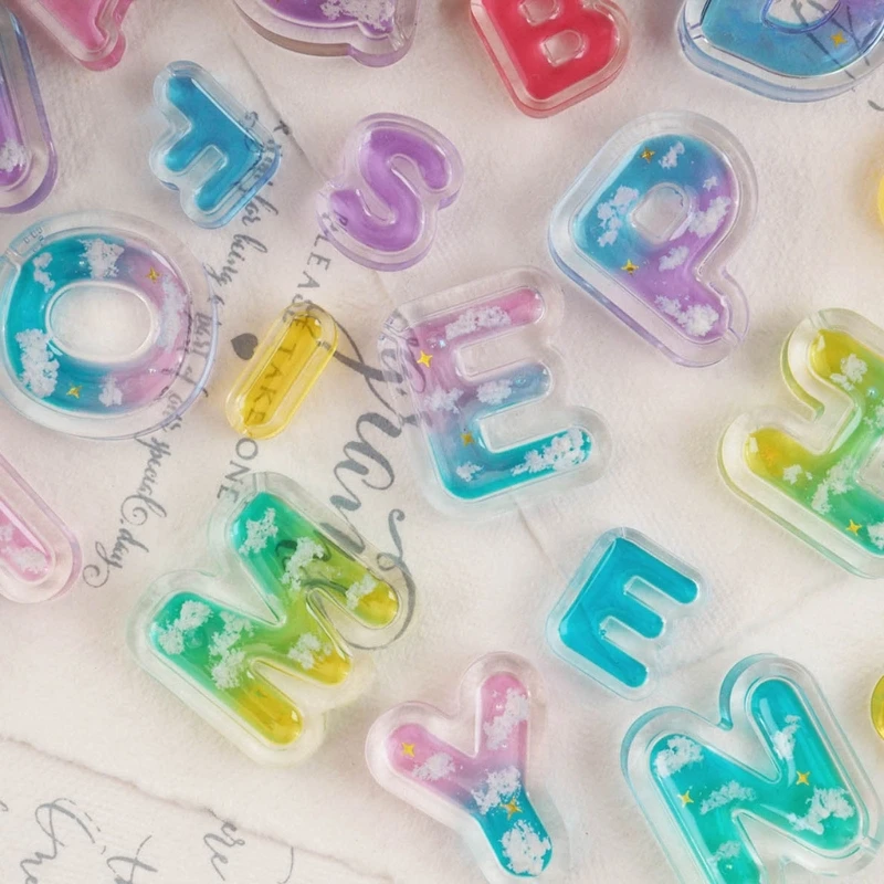 

Форма для письма от A до зыбучий песок, смола, шейкер, алфавиты, силиконовые формы, брелок, подвеска, литейная форма для D5QB