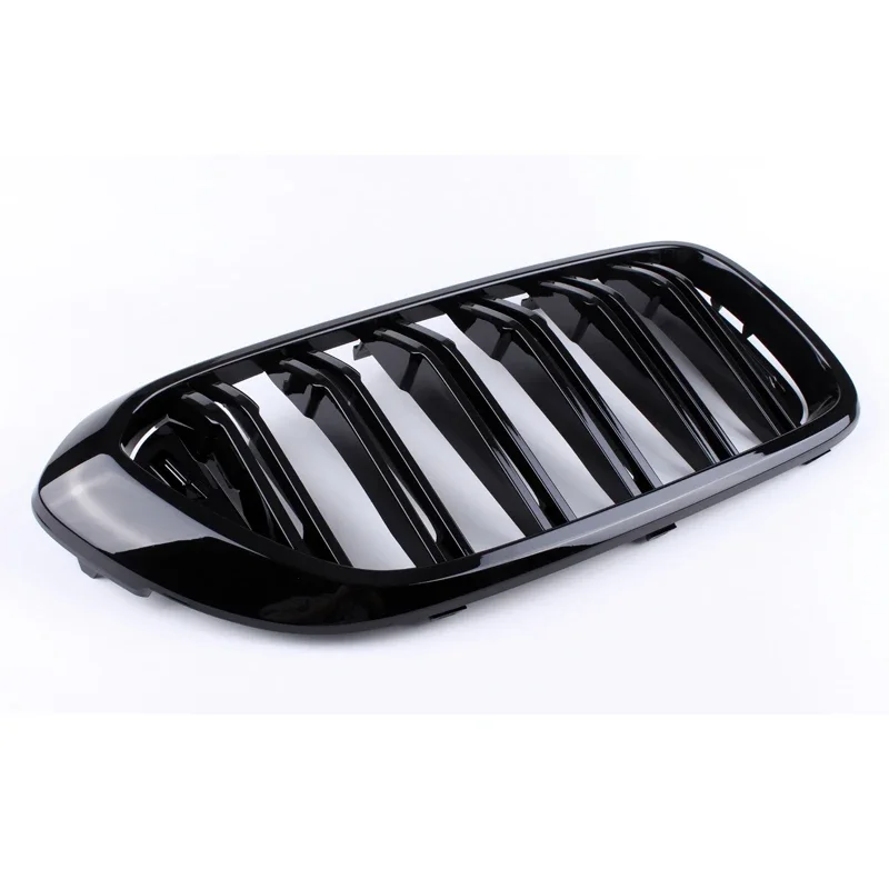 Двухлинейная яркая черная Трехцветная решетка радиатора из углеродного волокна