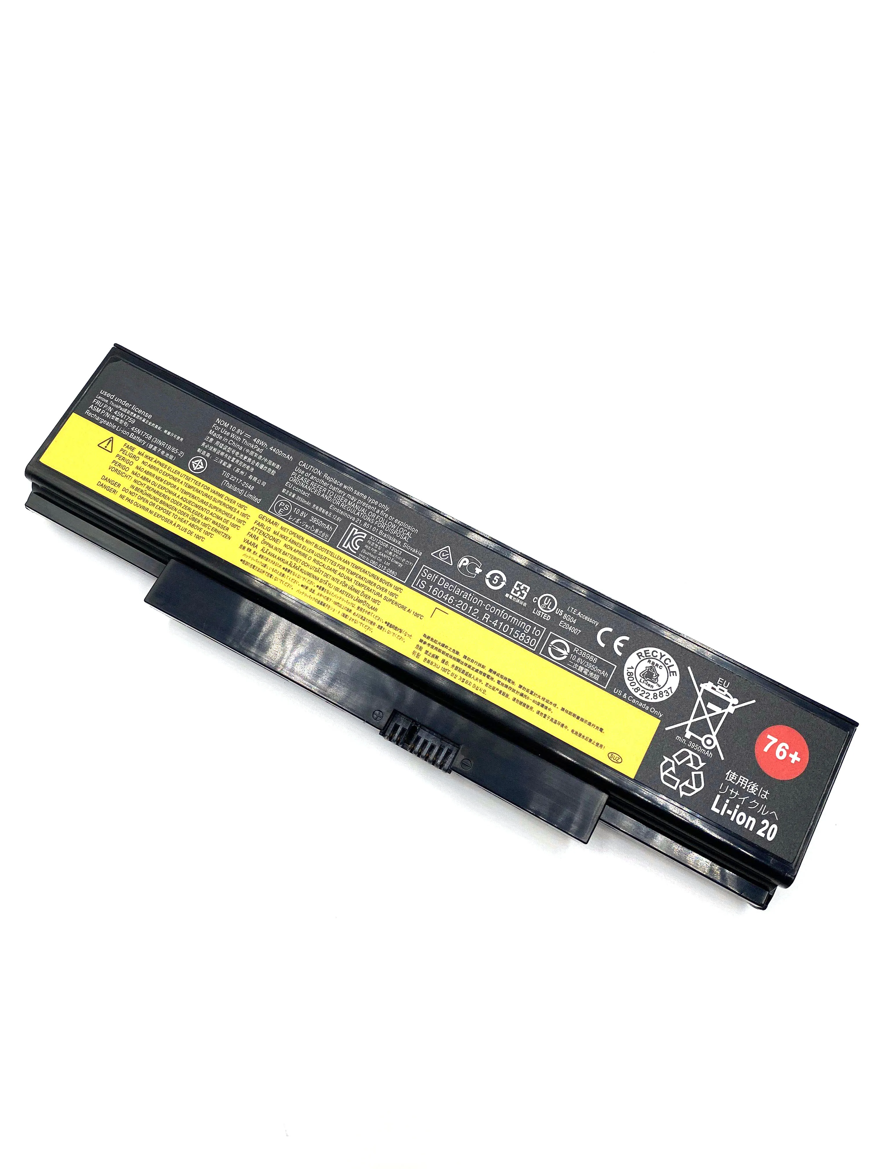 Новый аккумулятор для ноутбука 45N1758 76+ 10 8 В 48 Втч Lenovo ThinkPad E555 E550 E550C E560 E565C 45N1759 45N1760