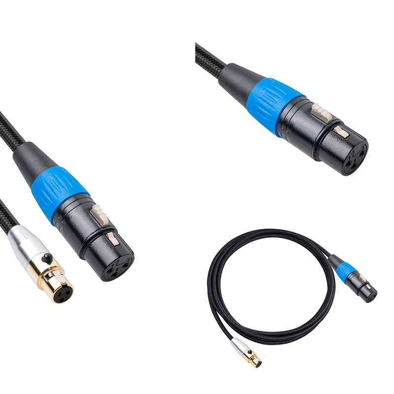 

3Pin MINI XLR Женский к женскому аудиокабель для кинотеатра Удлинительный кабель для микрофона для фотоаппарата аудиокабель для камеры