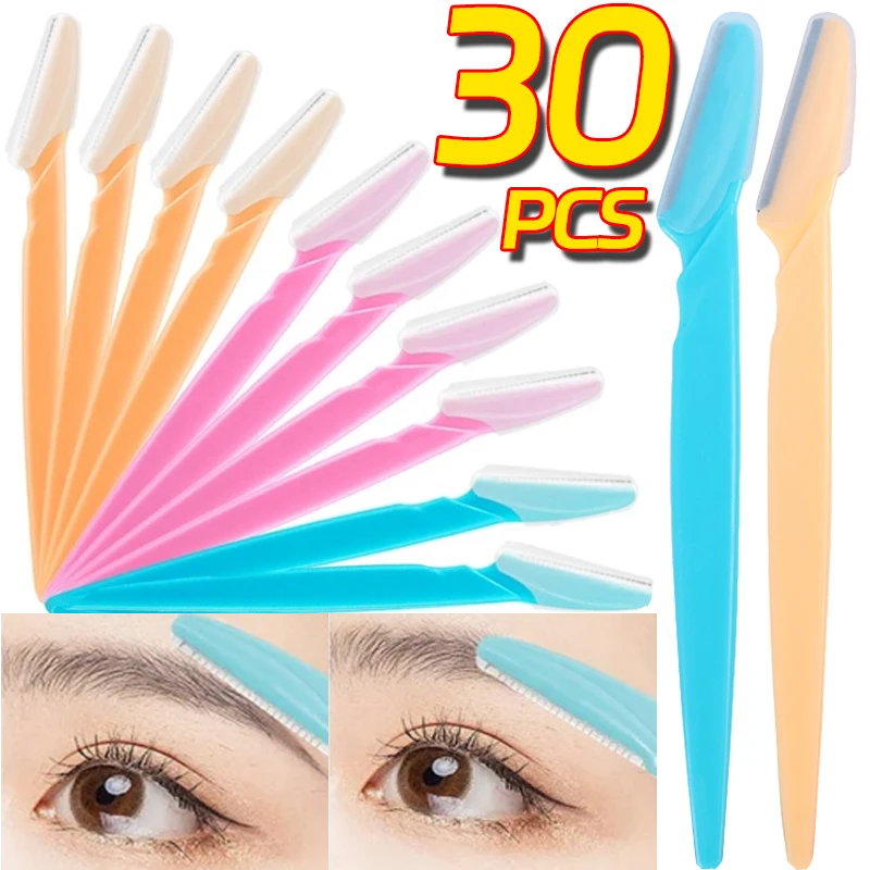 Безопасный триммер для бровей лезвие формирующий нож бритва портативная лица