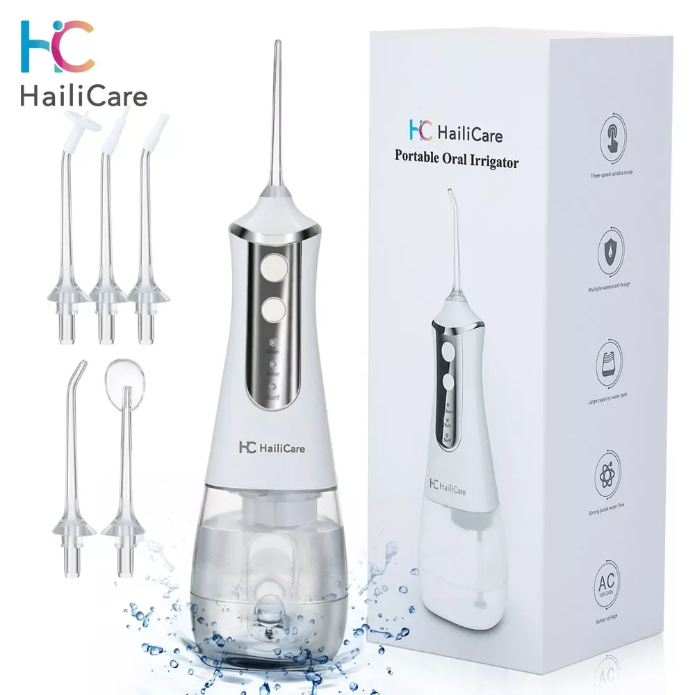 

USB Rechargeable Irrigator Tooth Cleaner Portable Dental Water Jet flosser Teeth Cleaning Whitening Tool Kit Care