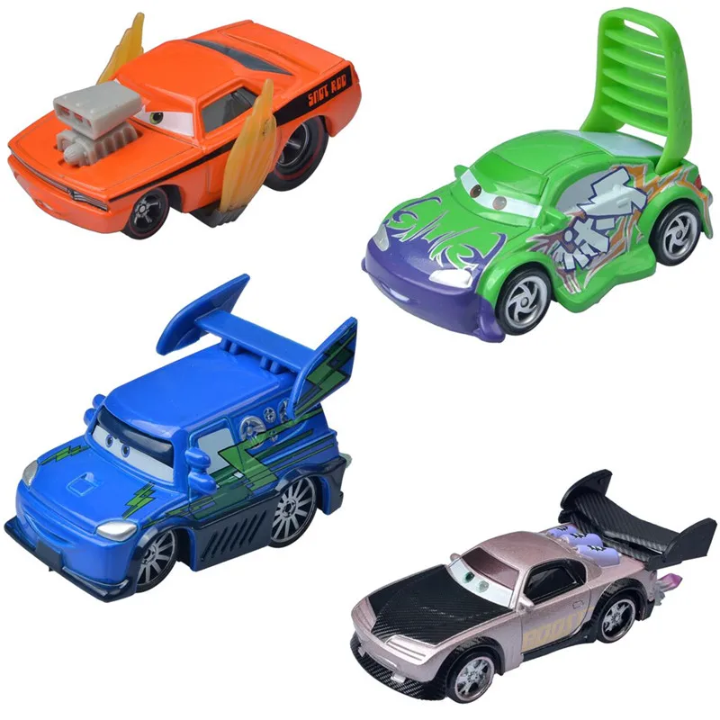 S 3 Drag Racing Party Boost Wingo Snot Rod With Flames 1:55 Diecast Metal Alloy Model Toys For Boy Birthday Gift