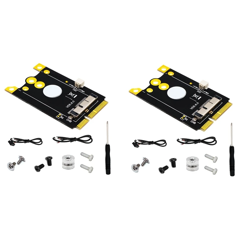 

2X Upgrade Version Mini Pcie (Mpcie) Converter Adapter Board 12+6 Pins Wifi Card To Mini PCI-E For Broadcom BCM94360CD