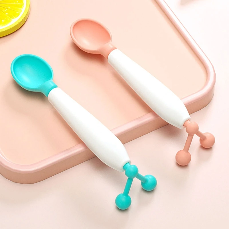 

Baby Spoon 180° Rotatable Training Gift for Kid Ages 6 Months+