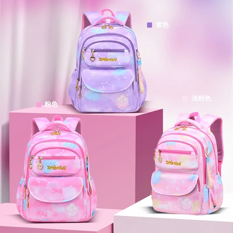 Grade 1-6 Lovely Girls Students Sweet Pink Backpacks New Children Fashion High-capacity Fashion Schoolbags Drop Shipping Hot
