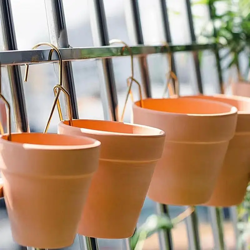 

Hangging Pots Terracotta Home Wall Decoration Macrame Plant Hanger Flower Pot Hangings Flower Baskets Indoor/Outdoor Handmade