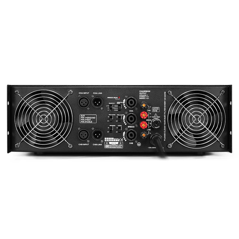 Фото Высококачественный 3U CA12 2*800W стереофонический аудиоусилитель класса H, двухканальный профессиональный усилитель мощности №5