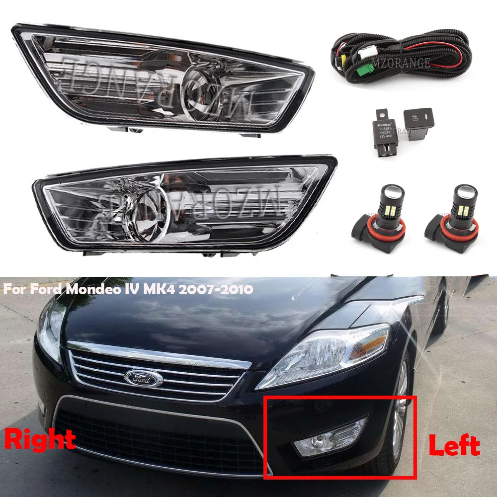 Luces antiniebla LED para Ford Mondeo IV MK4 2007 2008 2009 2010, faros antiniebla halógenos para Ford Fusion