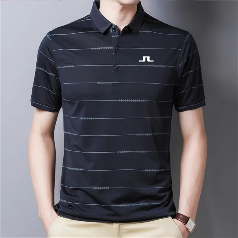 Golf Wear for Men Summer Men's Golf T-shirt Comfortable Soft Breathable Men's Tops Short Sleeves Golf Shirts Golf Clothing
