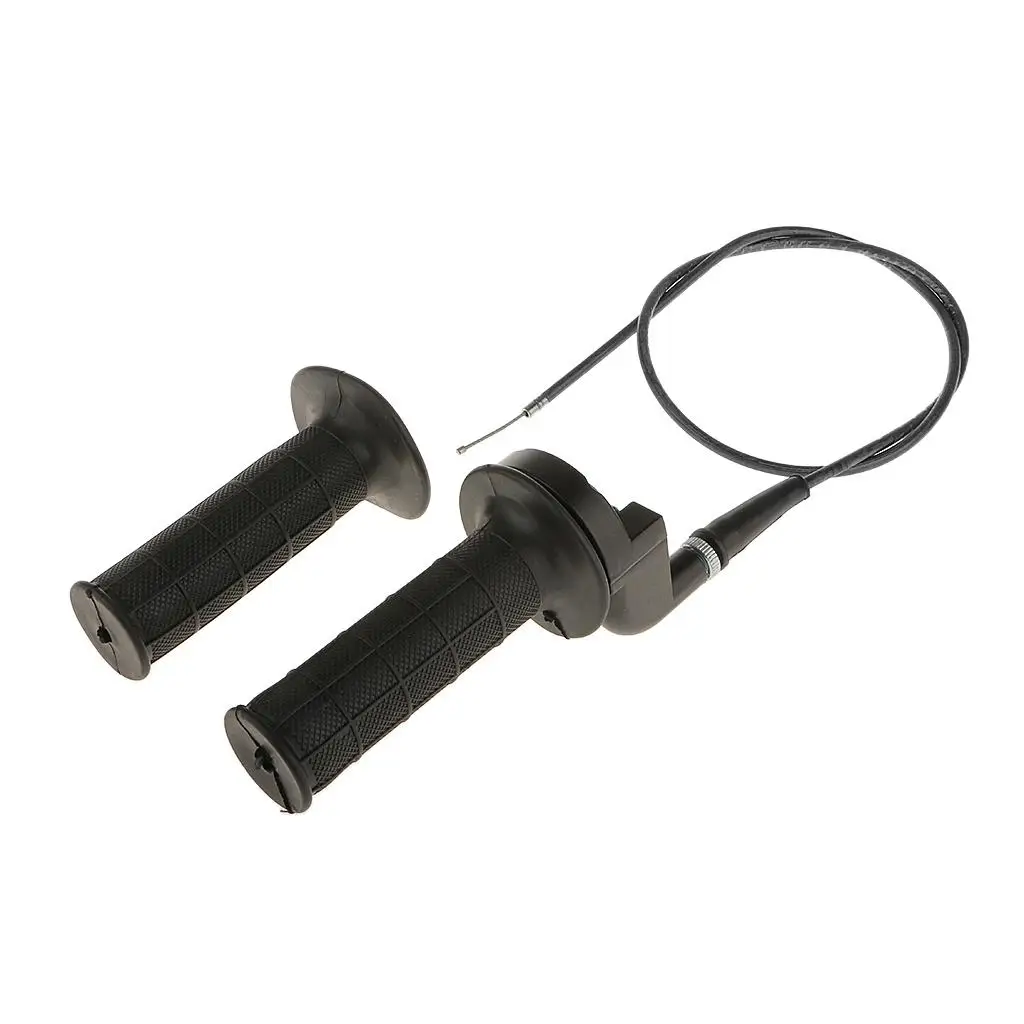 

7/8'' Twist Throttle Cable Kit Handle Grip for 50-250cc Dirt Bike Black
